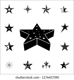3d star icon. Stars icons universal set for web and mobile
