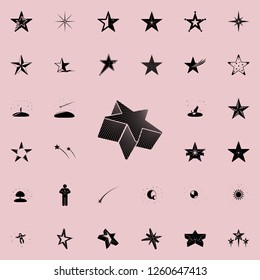 3d star icon. Stars icons universal set for web and mobile
