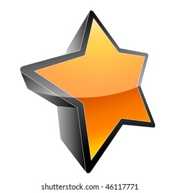 3d star icon vector illustration