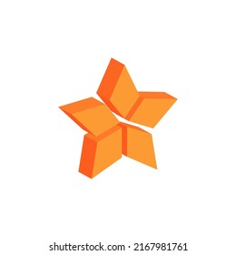3D Star Icons Design Vector
