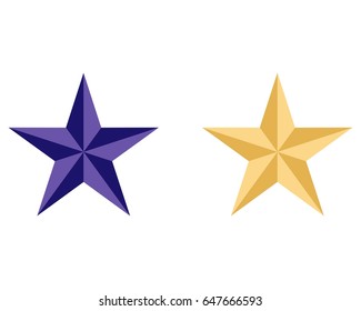 3d star logo design 