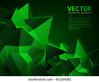 3D star object. Vector abstract illustration.