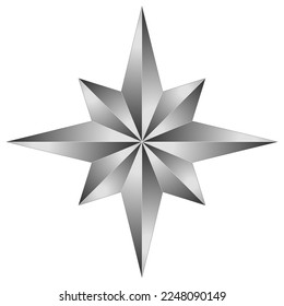 3d star on a white background