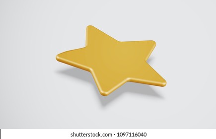 3D star rating or background, vector illustartion
