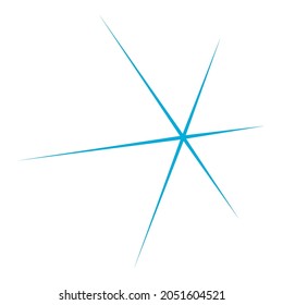 3D star, starburst, sunburst icon, symbol in perspective. Radial shape, design element. Badge, seal vector