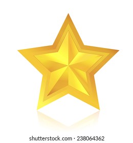 3d Star Vector Illustration Stock Vector (Royalty Free) 238064362 ...