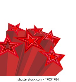 3d Star's. Abstract background.