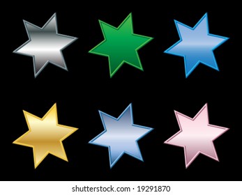 3d stars illustration