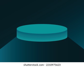 3d azul de estación y fondo,ilustración vectorial  