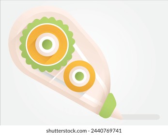 3d stationery items for back to school and office elementary work equipment part of desk