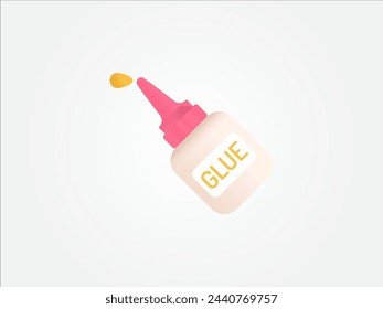 3d stationery items for back to school and office elementary work equipment part of desk
