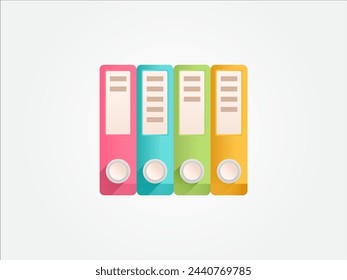 3d stationery items for back to school and office elementary work equipment part of desk