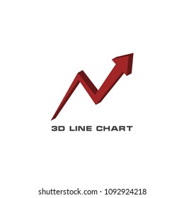 3d statistic chart graphic template