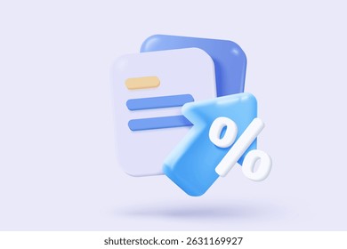 ícone gráfico de estatística 3d para relatório de diagrama de investimento. conceito de solução criativa no plano de fundo pastel. Meta para negócios, banco, finanças. ilustração de renderização de ícone de vetor de gráfico de investimento de análise 3d