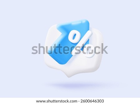 3d statistic graph icon for investment diagram report. creative solution concept on pastel background. Goal for business, bank, finance. 3d analysis investment graph vector icon render illustration