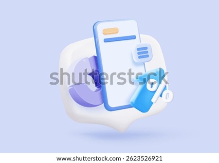 3d statistic graph icon for investment diagram report. creative solution concept on pastel background. Goal for business, bank, finance. 3d analysis investment graph vector icon render illustration