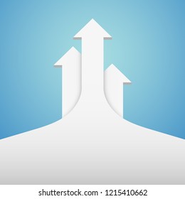 3d step up arrow staircase diagram business. Vector illustration. can be used for workflow layout, banner, number options, step up options, web design, infographics.