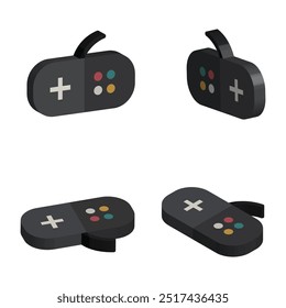 3d stick game realistic vector concept