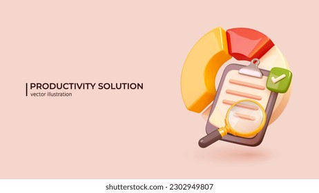 3D stock trading concept. 3D Realistic design of sell and buy money cash and exchange with finance business, earning investment. Bank trading or investment in cute cartoon style. Vector illustration