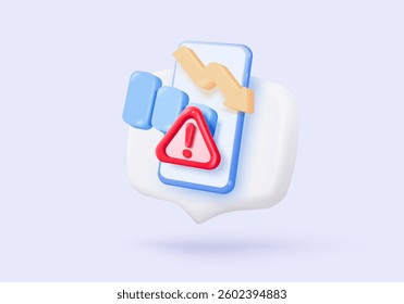 3D stock trading graph report for statistic in bubble icon. Sell and buy money cash and exchange with finance business failure, analyzing investment. 3d bank trading icon vector render illustration