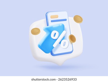 3D stock trading graph report for statistic market in bubble icon. Sell and buy money cash and exchange with finance business, analyzing investment. 3d bank trading icon vector render illustration