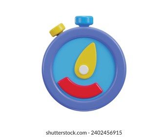 3D-Stoppuhr-Symbol, Vektorgrafik
