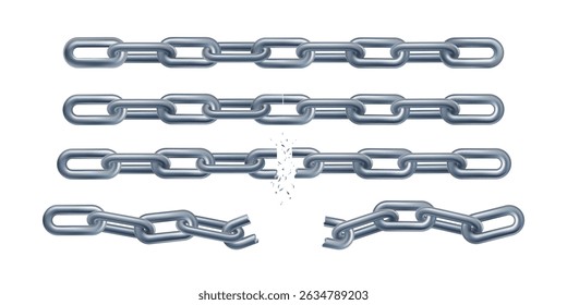3d straight chain, website hyperlink connect partners. Bad share link, broken unlocked ring is weak protection. Repeat items hold credit, digital secret password. Metal closed thick steel block render