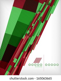 3d straight lines geometric shape abstract background