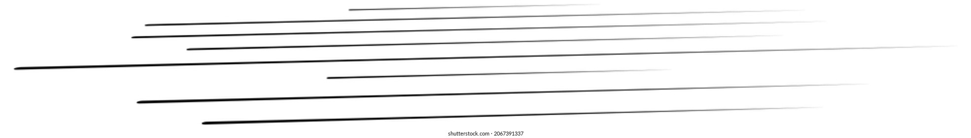  3D straight, parallel dynamic irregular lines, stripes element. Action, burst, speed comic effect lines