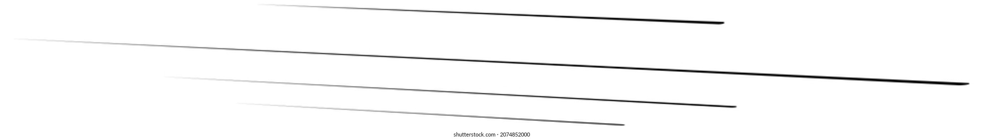  3D straight, parallel dynamic irregular lines, stripes element. Action, burst, speed comic effect lines