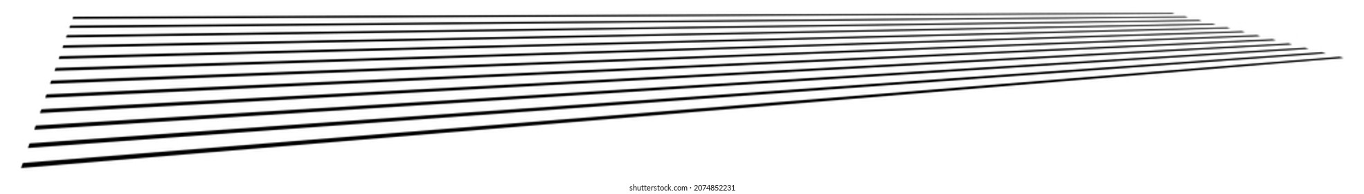  3D straight, parallel dynamic irregular lines, stripes element. Action, burst, speed comic effect lines