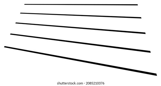 3D straight, parallel dynamic irregular lines, stripes element. Action, burst, speed comic effect lines