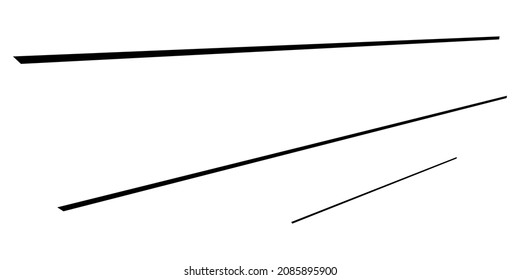 3D straight, parallel dynamic irregular lines, stripes element. Action, burst, speed comic effect lines