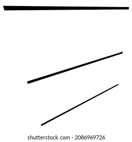 3D straight, parallel dynamic irregular lines, stripes element. Action, burst, speed comic effect lines