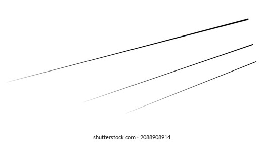 3D straight, parallel dynamic irregular lines, stripes element. Action, burst, speed comic effect lines