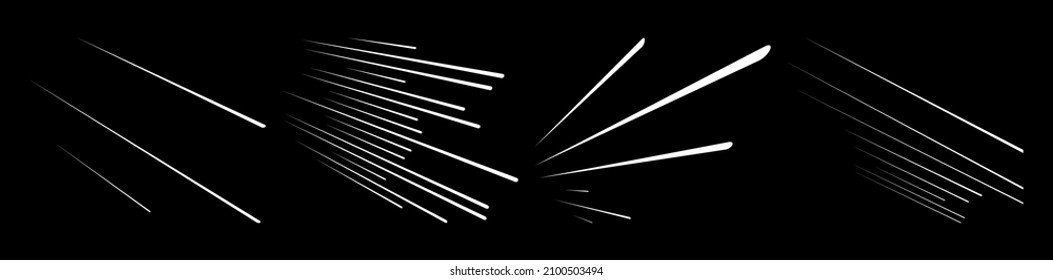 3D straight, parallel dynamic irregular lines, stripes element. Action, burst, speed comic effect lines