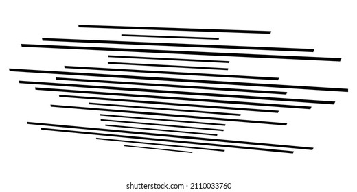 3D straight, parallel dynamic irregular lines, stripes element. Action, burst, speed comic effect lines