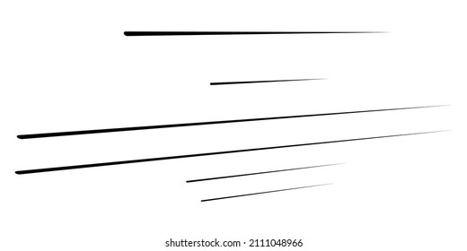 3D straight, parallel dynamic irregular lines, stripes element. Action, burst, speed comic effect lines