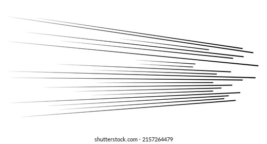 3D straight, parallel dynamic irregular lines, stripes element. Action, burst, speed comic effect lines