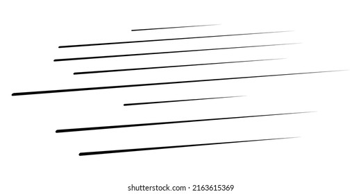3D straight, parallel dynamic irregular lines, stripes element. Action, burst, speed comic effect lines