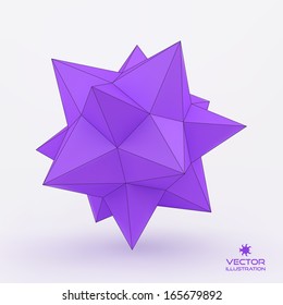 3d structure background. Vector illustration. 