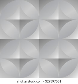 3d Studded surface. Metallic texture. Vector seamless patterns with pyramids. Trendy geometric background. 
