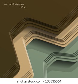 3D style, abstract background with lots of layers