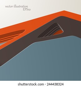 3D style, abstract background with lots of layers