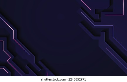 3d style black background with paper layer