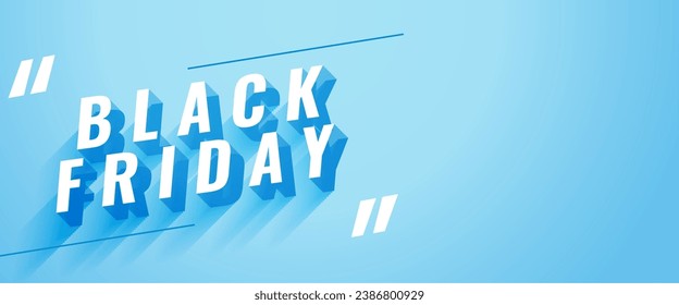Banner de papel con letras de friday negro de estilo 3d para el vector de promoción de negocios