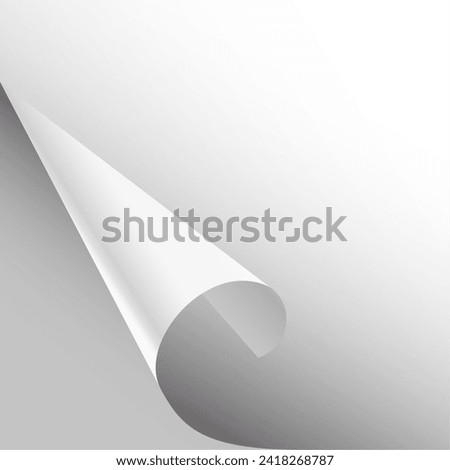 3d style empty paper fold document template design vector