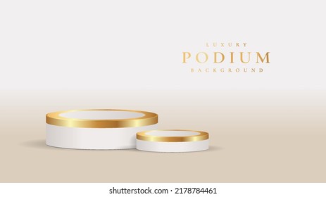 Gold-Luxus-Hintergrund im 3er-Stil, Vektorgrafik zur Verkaufsförderung und Vermarktung	