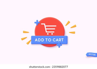 3D style vector banner for sales add. Red tag templates with special offers for purchase. 3D Web Vector Illustrations.