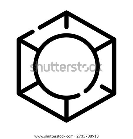3D subdivision design icon representing refinement and detail.